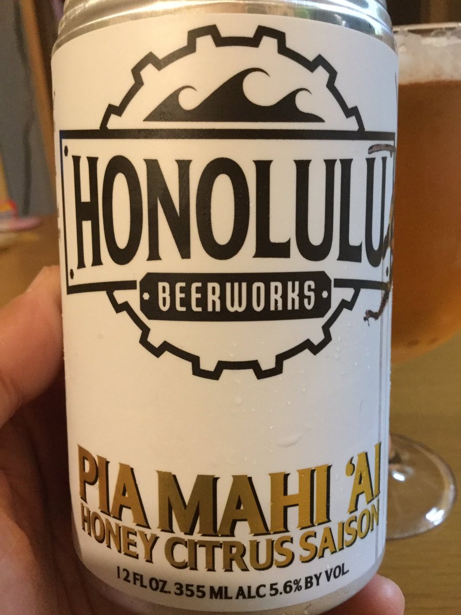 萩原学 En Twitter 今夜のクラフトビール ハワイの地ビール Honolulu Beerworksの Pia Mahi Ai ビアスタイルは Honey Citrus Saison セゾンは農家のビールと言う意味 オレンジ レモン ライム タンジェリン レモングラスの入った超アロマ系ビール 缶の 萩原学 En Twitter 今夜のクラフトビール ハワイの地ビール Honolulu Beerworksの Pia Mahi Ai ビアスタイルは Honey Citrus Saison セゾンは農家のビールと言う意味 オレンジ レモン ライム タンジェリン レモングラスの入った超アロマ系ビール 缶の