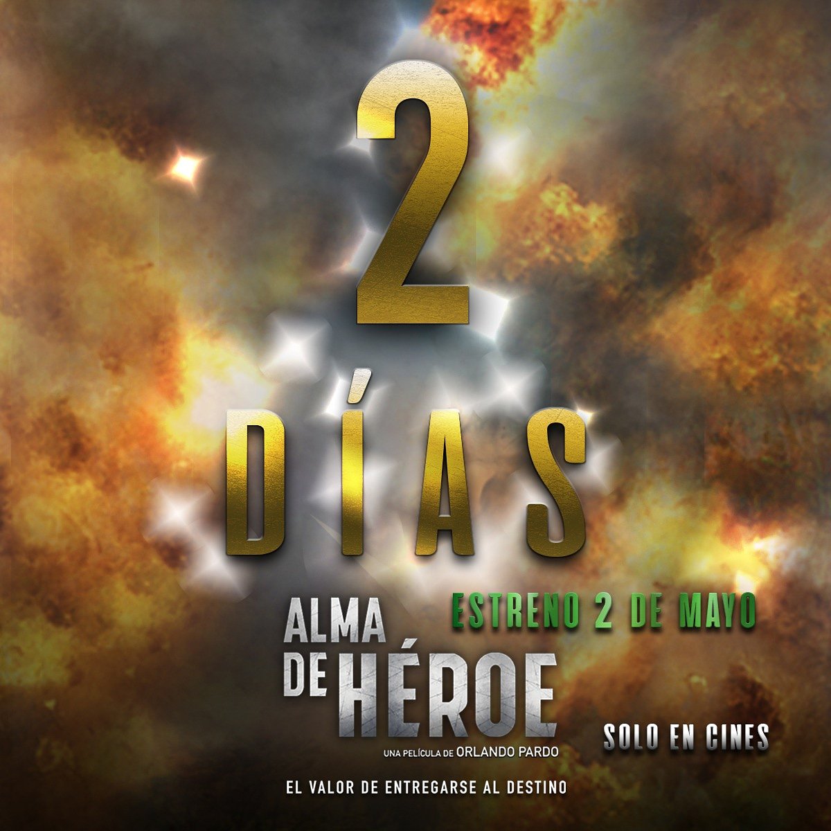 FALTAN 2 DÍAS

#AlmaDeHéroe es protagonizada por Jorge Soto y Stephanie Abello, y tiene dentro de su elenco a reconocidos actores como Lincoln Paloqueme, Tuto Patiño, Tiberio Cruz, Yarlo Ruiz, Roger Moreno y Linda Callejas.

ESTRENO 2 DE MAYO EN LOS CINES DE COLOMBIA