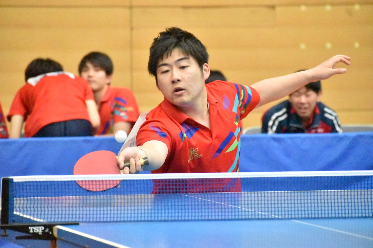kindai_sports's tweet photo. 【卓球部】2019年度春季リーグ戦/5回戦
/対関西学院大/いきいきランド交野
=男子=
近畿大 2-5 関学大
1.辻智貴 0-3 重村
2.矢吹悠 1-3 大西
3.太田周志 3-1 楊
4.金光航平 1-3 廣田
岸田竜輝 高橋
5.岸田竜輝 0-3 高橋
6.金光航平 3-1 卯木
7.西岡純 1-3 廣田
#近大 #卓球 #kintt https://t.co/Ko2EvhW7pN
