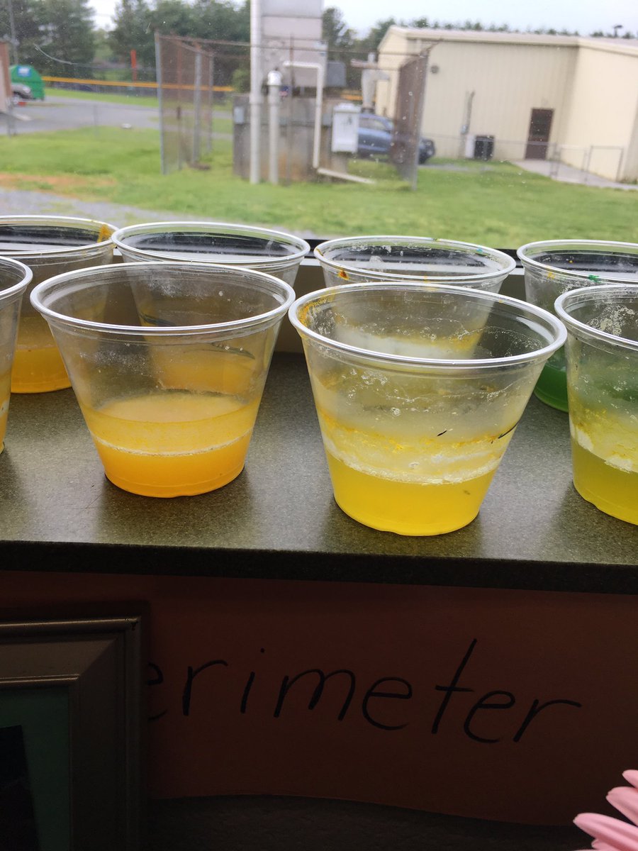 Water cycle experiments are going great. We are watching our water evaporate. <a href="/CCPS_VA/">Clarke Co Schools</a> <a href="/CESGoPanthers/">CESGoPanthers</a>