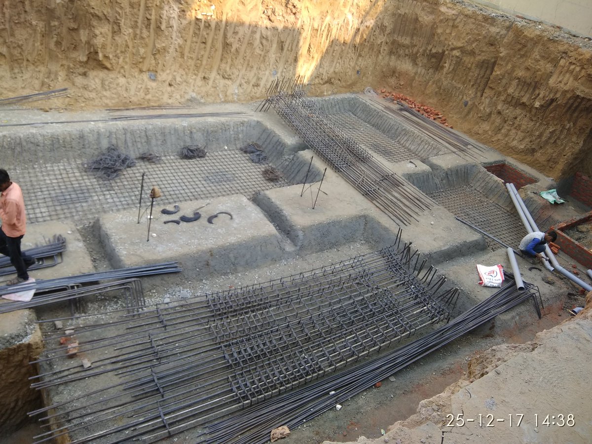 reinforcement at Gurugram site