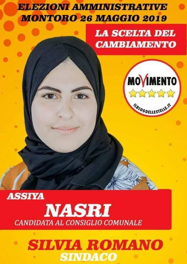 MarieClaireMMb's tweet photo. Questa è #Assiya Nasri, candidata al Consiglio Comunale di #Montoro.
Studia matematica, parla quattro lingue e, come potete vedere, è musulmana.
Quest'ultima è la ragione per cui è stata criticata da quelli che "Sono di Sinistra e votano #M5S perché ormai il PD è di destra". https://t.co/2M4iUiIgP8