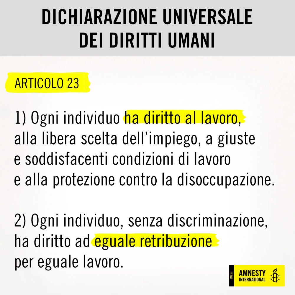 amnestyitalia's tweet photo. Buon #1maggio a tutte le lavoratrici e i lavoratori! https://t.co/1ARJUfdd0w