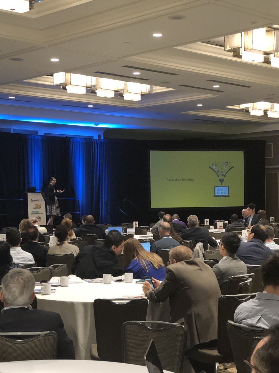 Zoho's tweet image. At #CRMEvolution? Come watch Professor in Residence Emily Sloan Pace discuss the importance of analytics on delivering great #CX