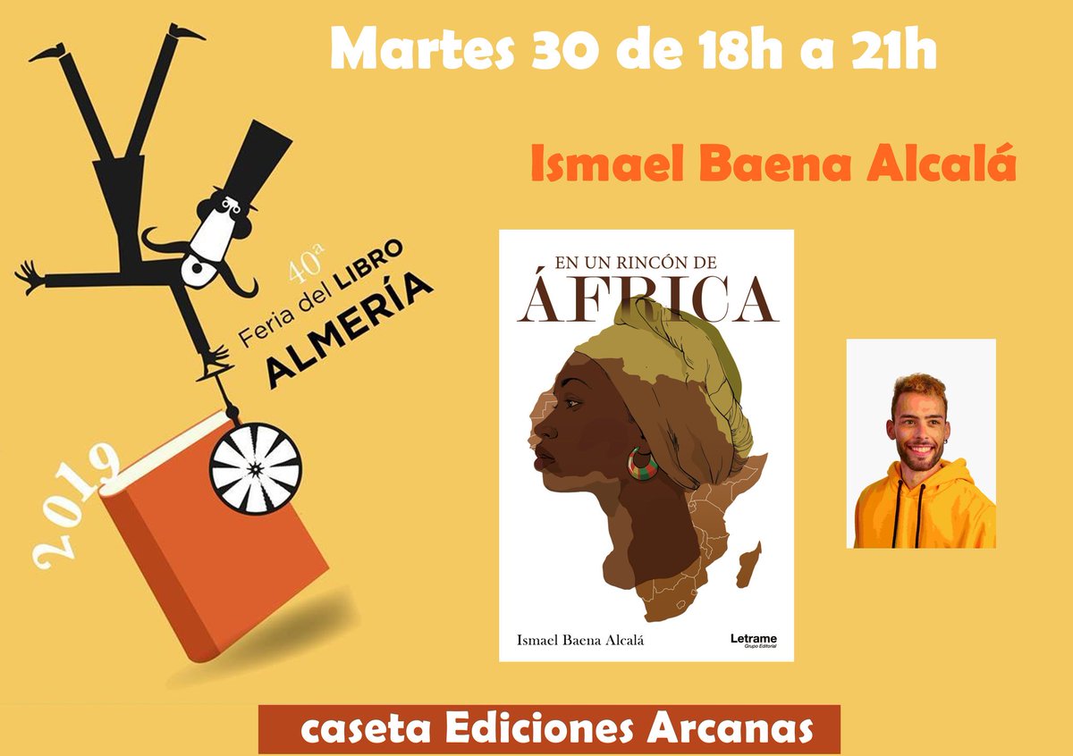 Edic_Arcanas's tweet photo. ¡Buenos días!
Esta tarde tendremos a Ismael Baena Alcalá con nosotros. ¡Acercaos a conocerle! https://t.co/hABX8nPxwl