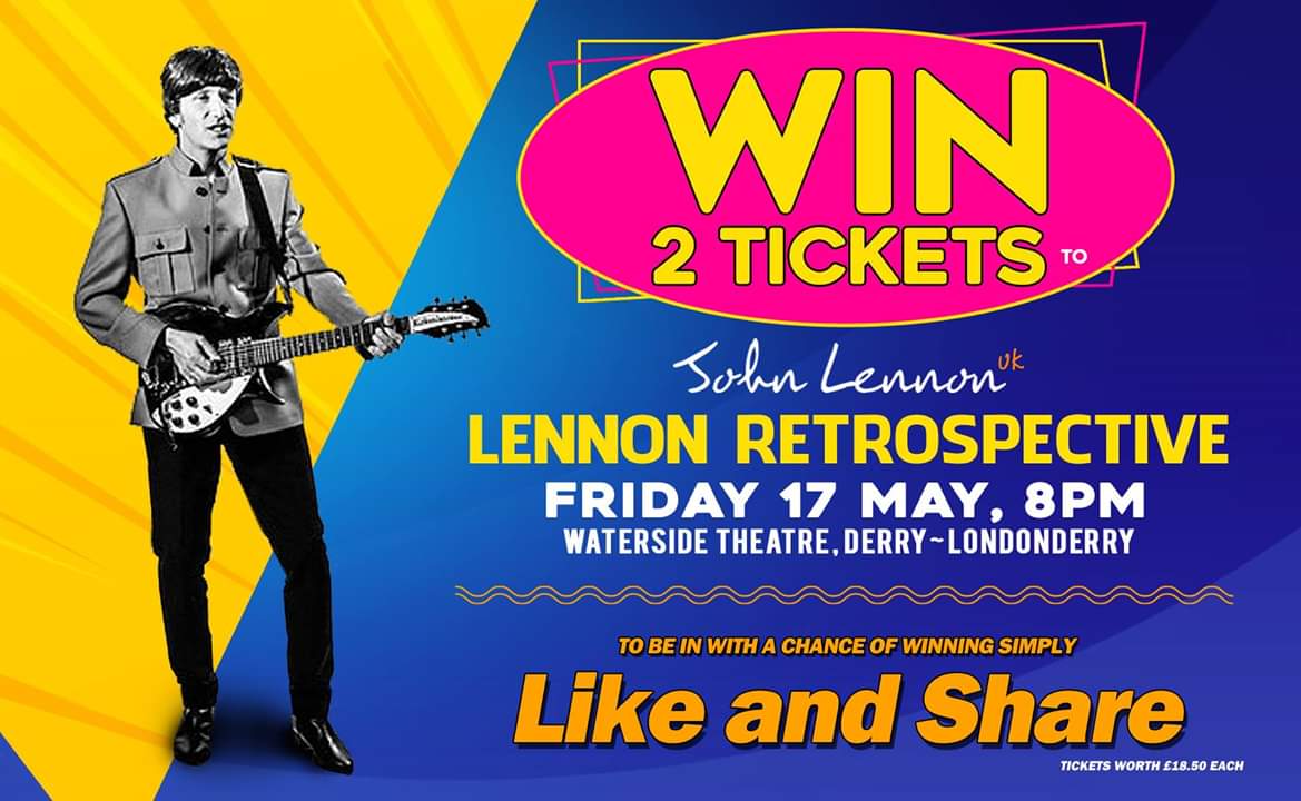 Lissywitch's tweet photo. Ticket giveaway! For @johnlennonuk1 at @watersidetheatr See fb event discussion for how to win π https://t.co/7irXmtpti8 π @derryjournal @derrylivelist @derryvisitor @WhatsonDS @gr8musicvenues @BBCRadioFoyle @giggingni #LegenDerryHour #DerryGirls #IrishMusicParty
@Drive105 https://t.co/hjz241Wmwd