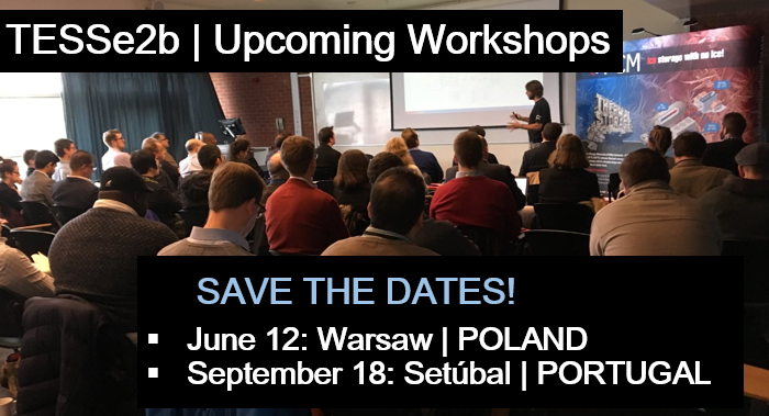TESSe2b_Project's tweet image. @TESSe2b_Project WORKSHOPS/B2B MEETINGS:
SAVE THE DATES AND BE THERE!