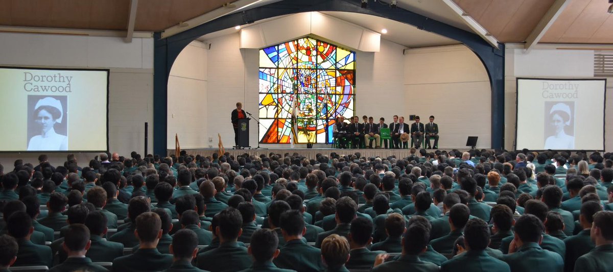 Today <a href="/parramarist/">Parramatta Marist</a> participated in an ANZAC ceremony. Well done to <a href="/kimparnis/">Kimberley Parnis</a> and Yr 11 History students for researching, organising and presenting their work on ANZAC.