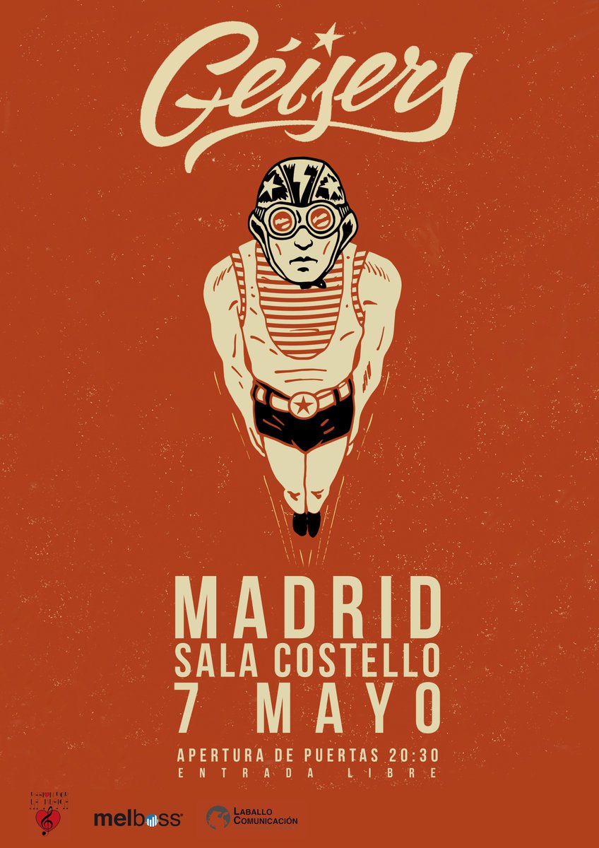 geisersband's tweet photo. ⚠IMPORTANTE ⚠
Os comunicamos que hemos decidido poner entrada libre para el concierto de presentación de 'Ambulantes' en Madrid. 
Podéis descargar vuestra invitación gratuita mediante 👉 @wegowES 
@analaballo #Laballocomunicacion https://t.co/Lo9uiymSfU
