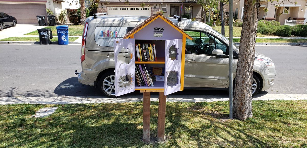 Literacy_Club's tweet photo. We finally got the chance to install a book box at our headquarters.  It is a Be A Book Hero™ themed and already a hit in the neighborhood.  We love Seeding Book Deserts any chance we get! https://t.co/tej8OCbR1z
