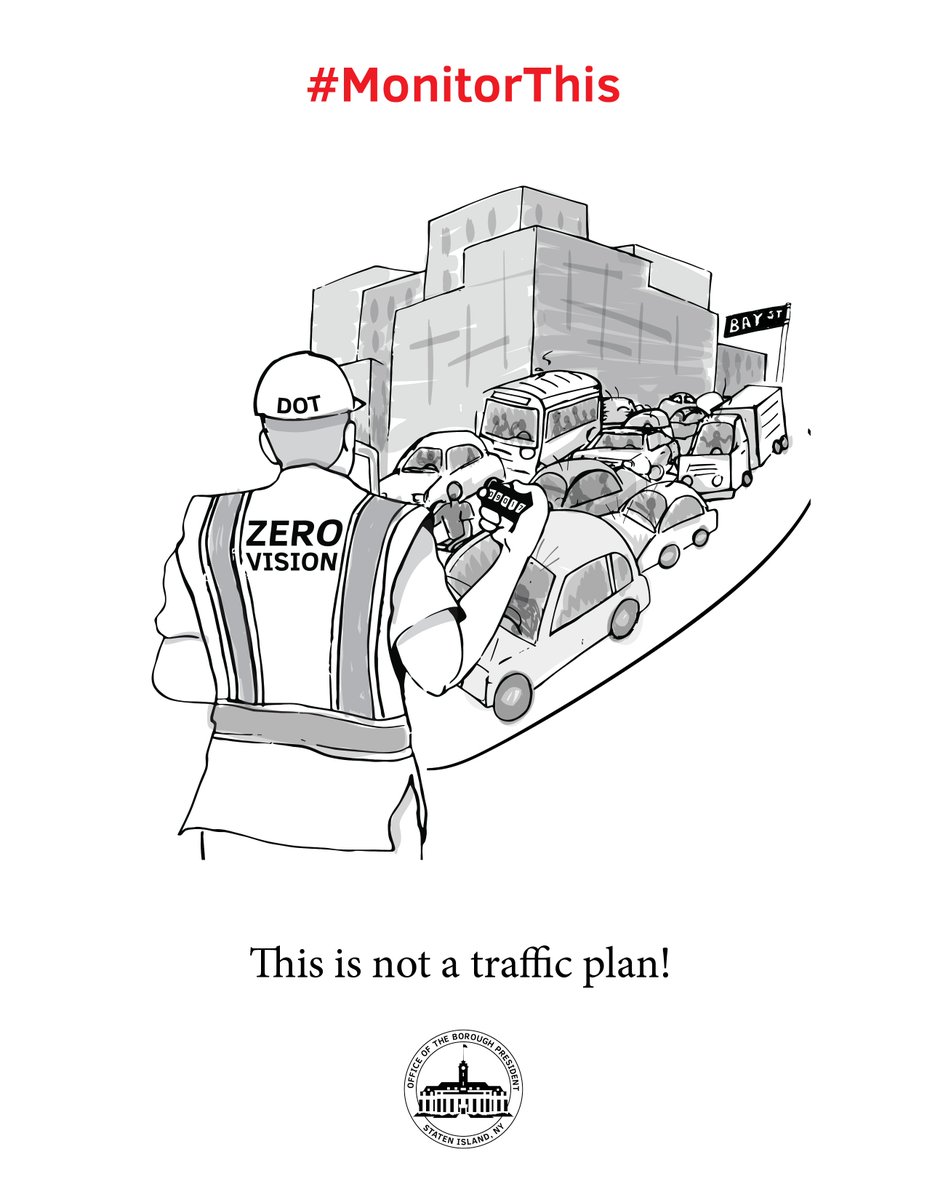 HeyNowJO's tweet photo. A traffic monitor!

A what???

@siadvance reports, City Planning said the agency, alongside DOT, would commit to a "traffic monitoring program" that will track development over time.

A traffic monitoring program? 

This isn’t a traffic and transit plan. 

#BayStreetmess https://t.co/KZH5URCM6a