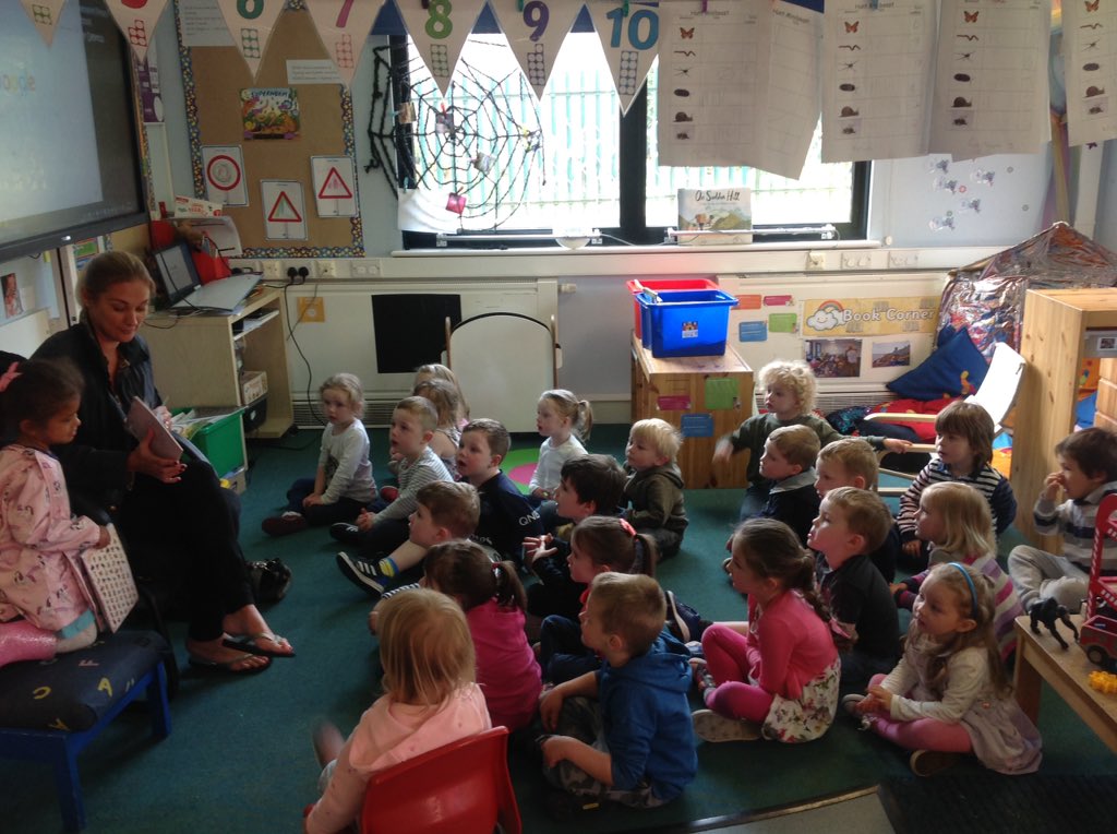 WinchamCP's tweet photo. Great excitement today when H's mum, author Helen Morgan, joined us in Butterflies as our mystery reader! https://t.co/XME9WpEfRR