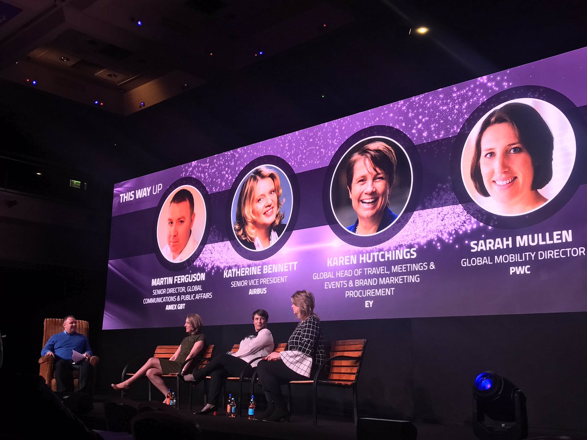 BeyondBTravel's tweet photo. #ITM2019 #ThisWayUpPanel #Elevateconference @Airbus @amexgbt @PwC @ITMtweets https://t.co/kiYlXkvjR6