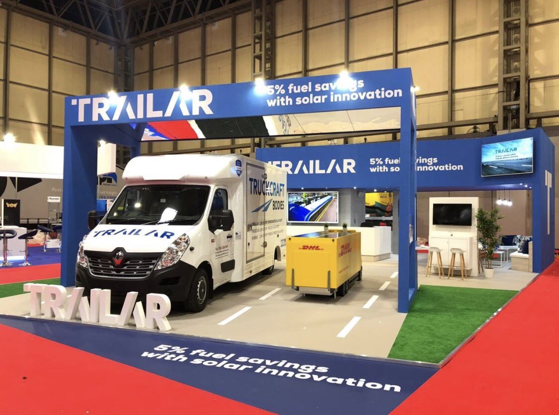 We’re at the Commercial Vehicle Show @NECBirmingham Come & see us on @solartrailar stand in Hall 5 (stand number 5A100) and see how our industry leading products can give you fuel savings of around 8% 
#solar #commercialvehicle #CommercialVehicleShow #CVShow2019 #logistics