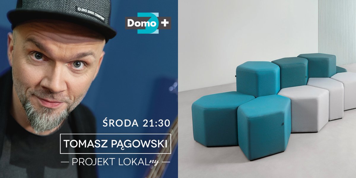 Our collections: Bazalto and Kaiva will play an important role in the TV show "Tomasz Pągowski: projekt lokalny" on the 1st of May (9:30 pm). Watch on Domo+! #TVShows #furniture #furnituredesign