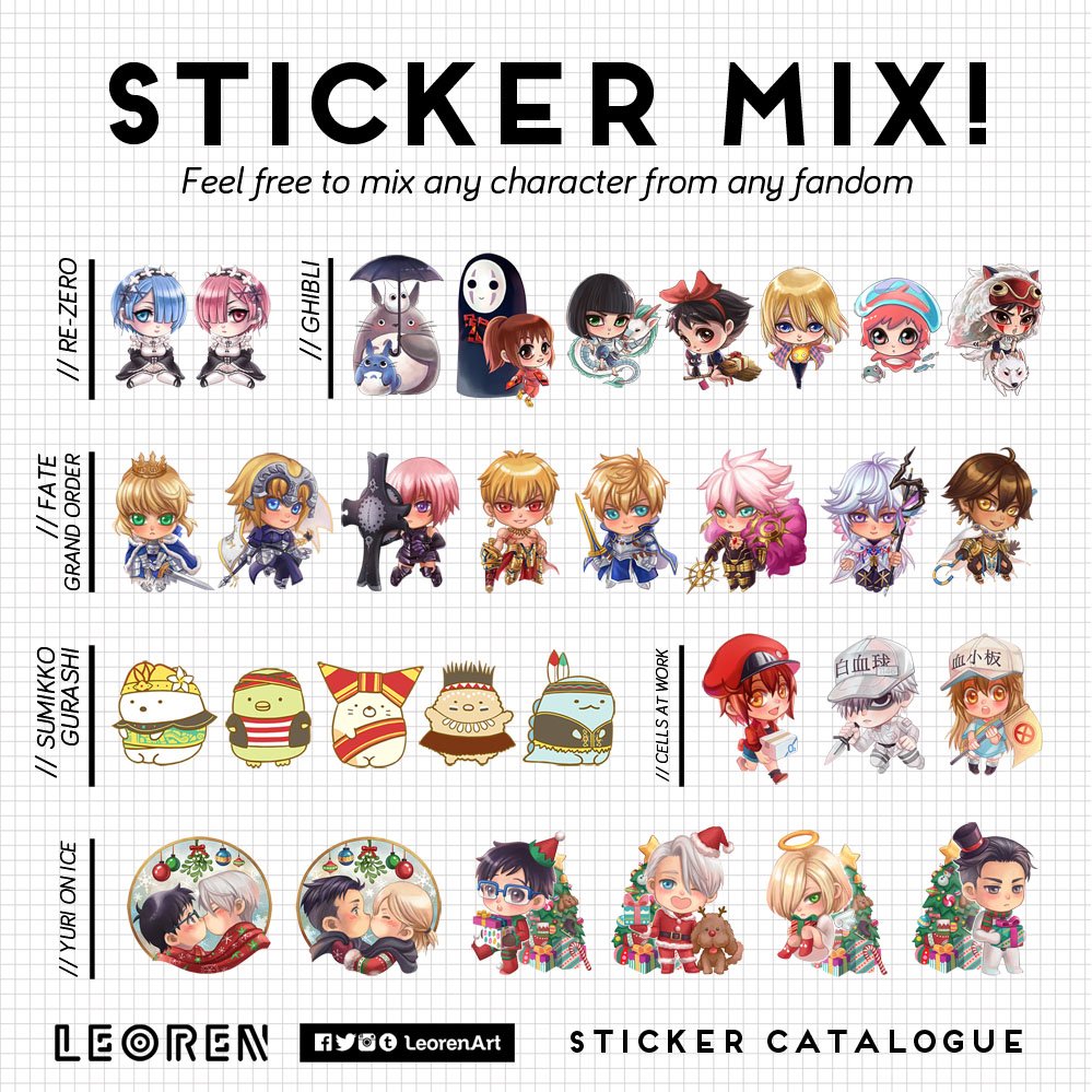 stickers! #doujima2019 #doujimacatalogue #doujimaSG
