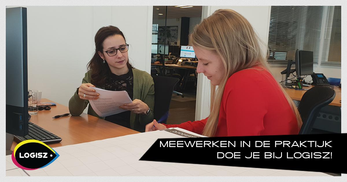 Logisz's tweet photo. “Direct je kennis inzetten voor klanten; dat is gaaf, hoor!” Yentl en Coen, onze vorige twee meewerkstagiairs, genoten van de praktijk. Dat wil jij toch ook als developer, designer of copywriter in spe! Mis dan niet ons gevarieerde stage-aanbod: https://t.co/uVIt8FfBi9 https://t.co/bzz96H58sh