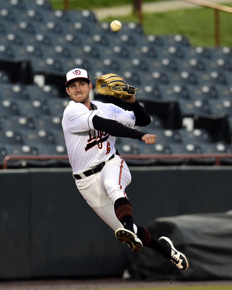 A <a href="/RBannon4/">Rylan Bannon</a> throw from last night <a href="/BowieBaysox/">Chesapeake Baysox</a> game from Bill Vaughn.