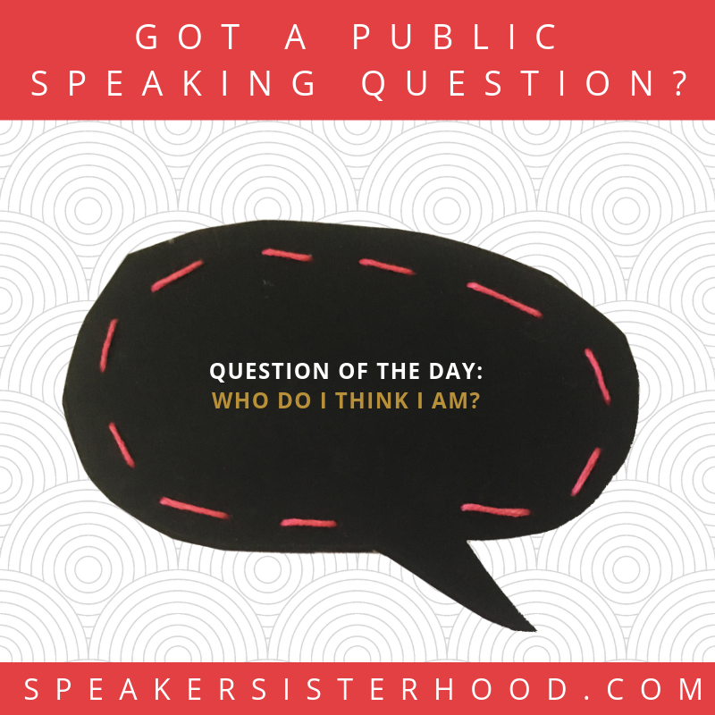 How many times have you asked yourself this question when thinking about raising your hand to speak or give a presentation? Start speaking up more by challenging yourself to say something when you normally wouldn't. You won't die, and you may even surprise yourself.