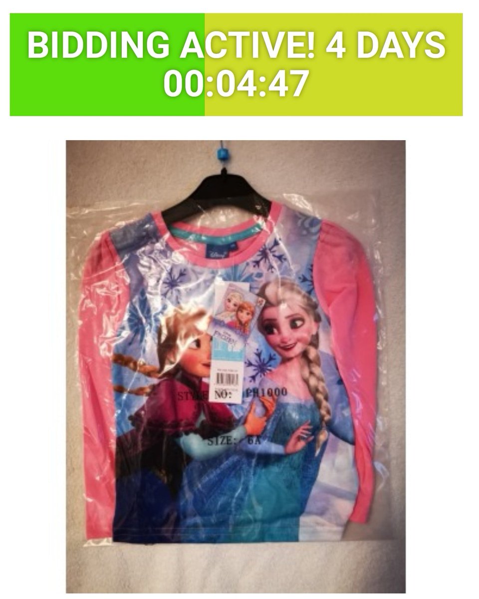 Auction is LIVE - DISNEY FROZEN LONG SLEEVE T SHIRT - AGED 5 YRS - BRAND NEW
- Bid NOW on elolly.com
mums
#dads
#kids
#toys
#Disney
#Frozen
#auction
#bid
#bargains
#win
#elolly
#TuesdayThoughts