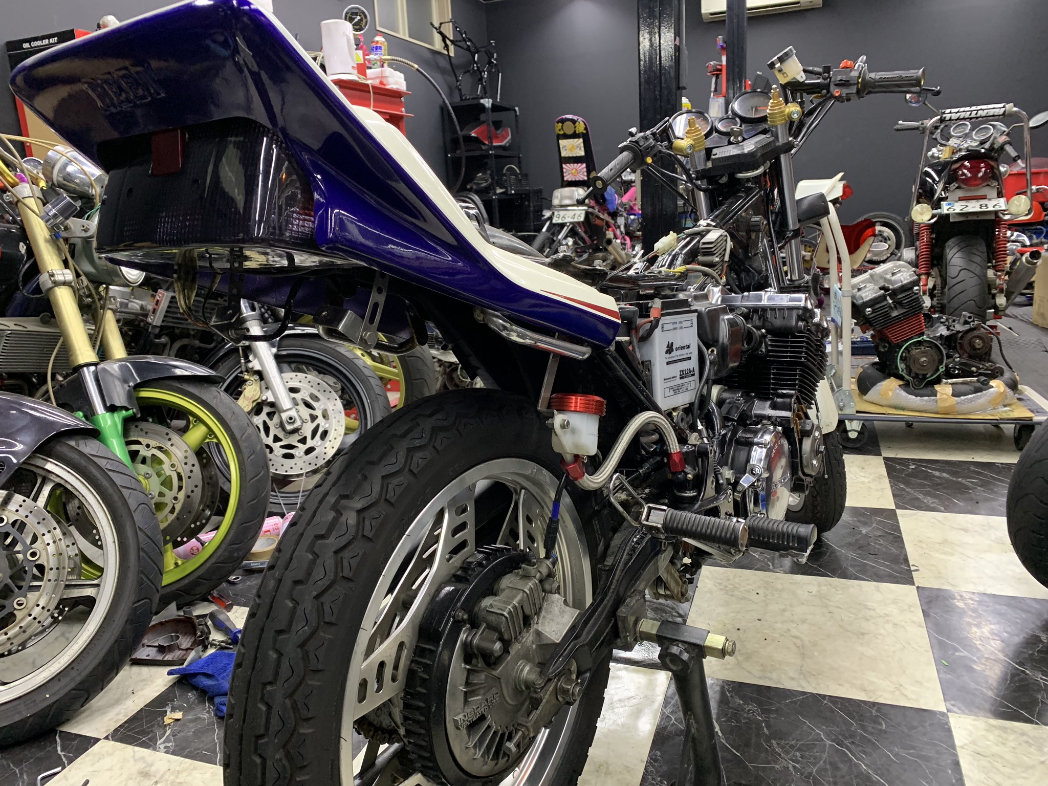 スミダ 墨田 危なかっ セパハン 35パイ CBX400F CBR400F Z400GP スミダ 墨田 危なかっ セパハン 35パイ CBX400F CBR400F Z400GP
