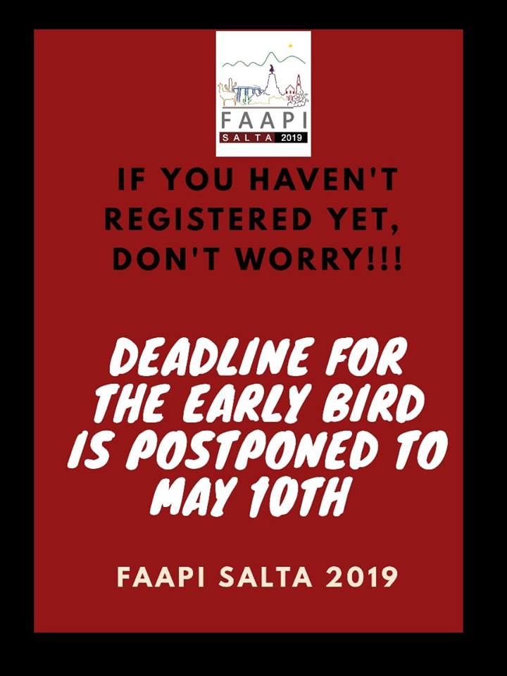 ASPI_Salta's tweet photo. FAAPI SALTA 2019 . More news!!
#faapisalta2019 #aspi #literature #faapi https://t.co/go3DiBvoEx