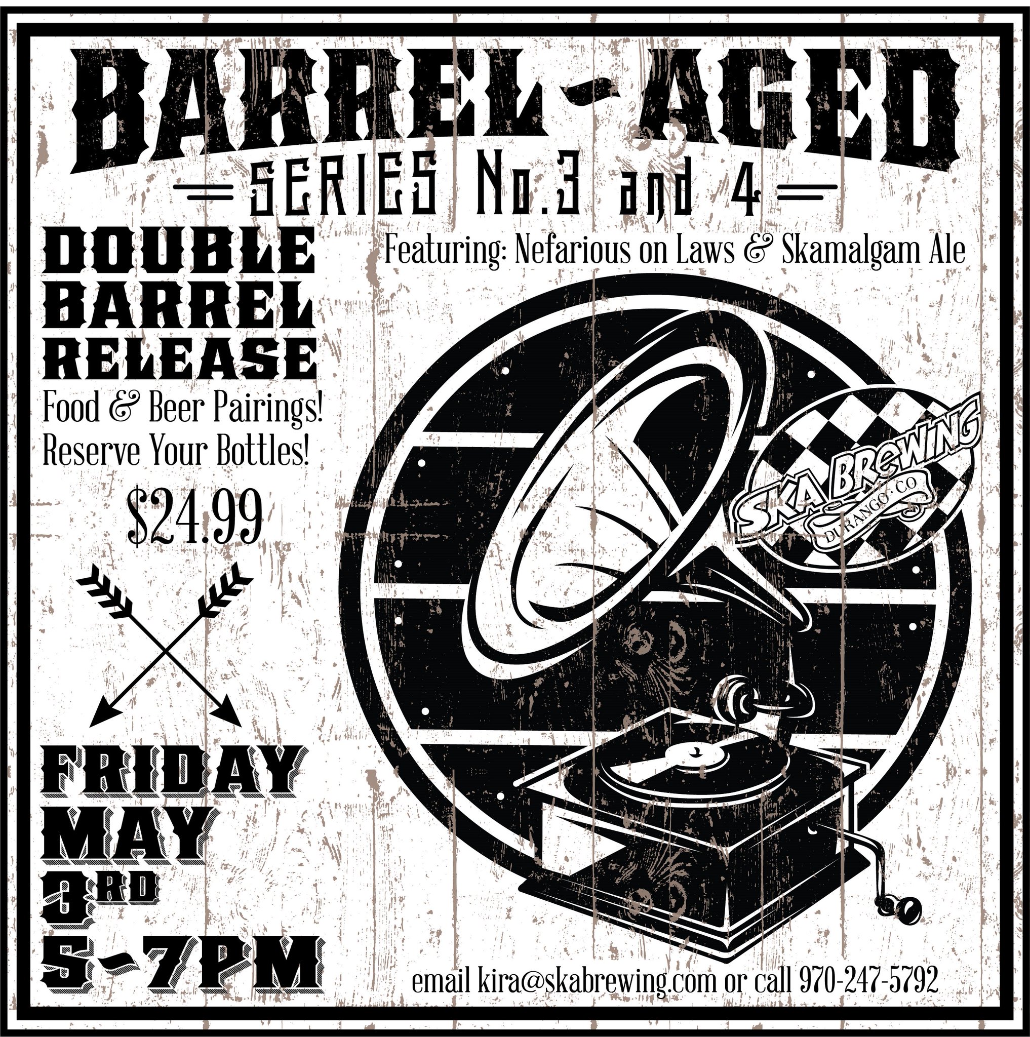 Ska Brewing On Twitter We Re Excited To Bring You Barrel Aged Series No 3 4 This Fri 5 3 Reserve Your Spot 970 247 5792 Kira Skabrewing Com Foodandbeerpairing Barrelagedbeer Https T Co Oeetvji5f2
