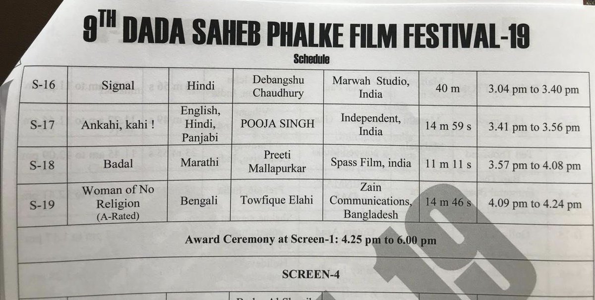aaftindia's tweet photo. #Signal A #ShortFilm Produced by AAFT & Marwah Studios gets selected at the 9th Dada Saheb Phalke Film Festival 2019
#DSPFF #proudmoment #filmfestival #filmmaker #filmmaking #accolades #achievement #raghavmarwah #marwahfilmcompany #dadasahebphalkefilmfestival https://t.co/wa5D4iyyGE