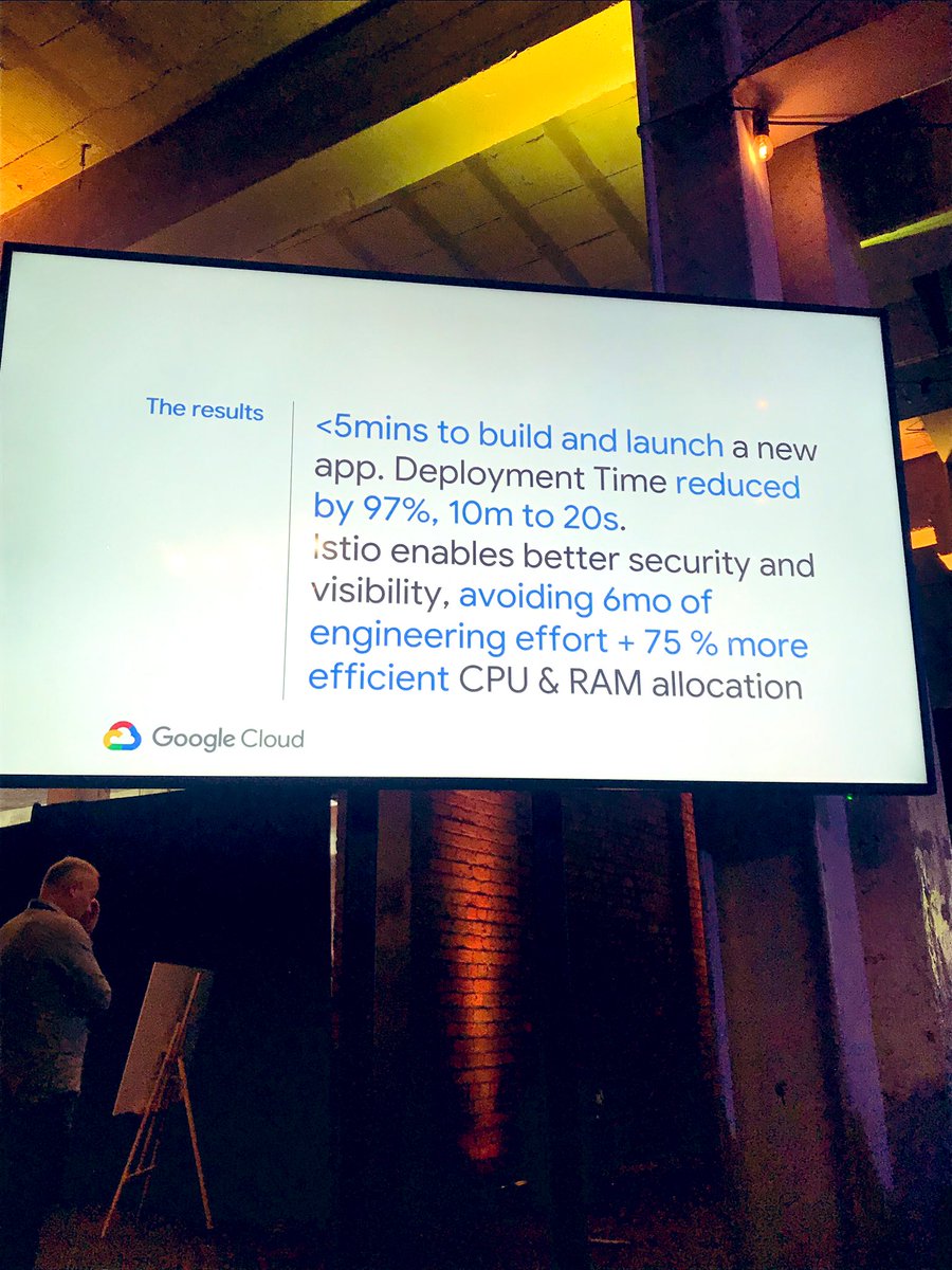 claire_ishe's tweet photo. Great to have @theomermahmood from @Google discussing the benefits of Istio at #ATcon19 #Autotraderlife #Istio #Kubernetes #Googlecloud #Staycurious https://t.co/8lPemMwfVw