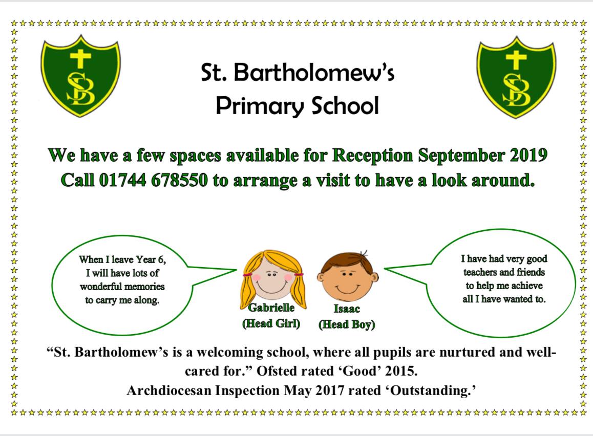 There are a few spaces available in our school if you want to join us in September (or sooner in other year groups). Please contact the school for a tour and more details.