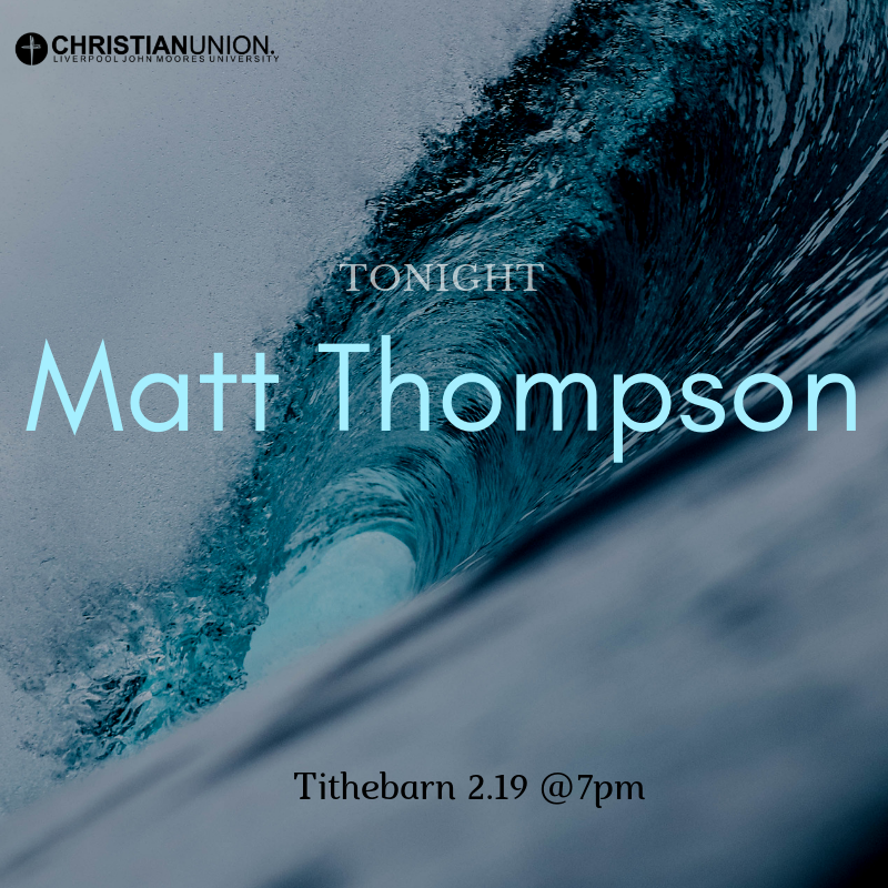LJMU_CU's tweet photo. We are back tonight after our easter break! Matt Thompson from Christ Church Liverpool will be speaking to us. We would love to see you at 7pm (it would be a nice break from revision)! Tithebarn building, room 2.19 https://t.co/fmDdLj5O4P