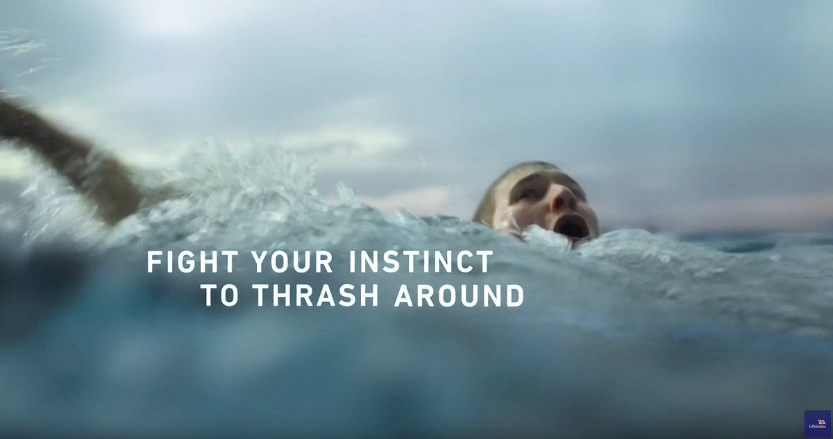 Would you know what to do if you fell into open water? Fight your instinct to swim straight away and float on your back instead: respectthewater.com

#BeWaterAware