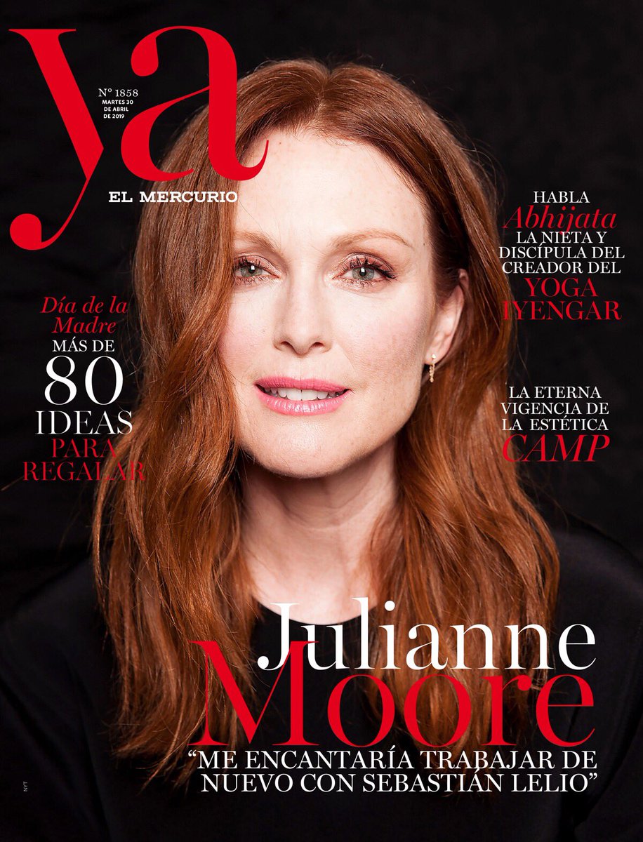 Revista_Ya's tweet photo. Hoy en @Revista_Ya JULIANNE MOORE: “Me encantaría trabajar de nuevo con Sebastián Lelio” 〰️ DÍA DE LA MADRE, Más de 80 ideas para regalar 〰️ Habla Abhijata, la nieta y discípula del creador del YOGA IYENGAR 〰️ La eterna vigencia de la estética CAMP 〰️ Moda, cocina y mucho más! https://t.co/zMuquJIcje