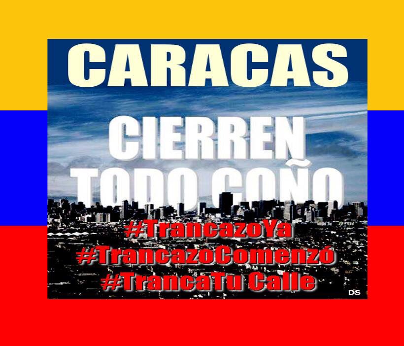 TacoTuit's tweet photo. NO DEJES PARA MAÑANA LO QUE PUEDAS HACER HOY!  #VENEZUELA 🇻🇪REBELATE CON O SIN MILITARES! #Caracas La Carlota #30abr #OperacionLibertad #LiberenApresosPoliticos #VamosVenezuela Distribuidor Altamira https://t.co/6FXIyaLHk6