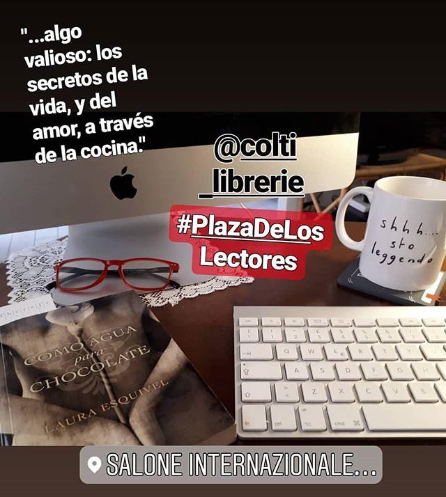 #LaPlazaDeLosLectores de <a href="/colti_librerie/">COLTI</a> @salonelibro. Pa' sentirnos como en casa. 😊📚
#ComoAguaParaChocolate ❤ bit.ly/2ZMaB5O