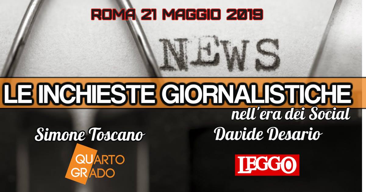 eidosco's tweet photo. Come nasce un'inchiesta nell'era dei social? Quanto è cambiato il giornalismo negli ultimi anni? Ne parleremo al WORKSHOP GRATUITO DI GIORNALISMO con @davidedesario, direttore di @leggoit, e @simonetoscano inviato di @QuartoGrado. #giornalismo #eidos 
👉 https://t.co/0yjyHxrvOd https://t.co/znNKqpZwx3