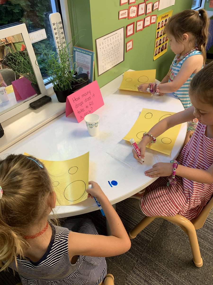 How many drops of water does it take to fill a circle? #mvlittles