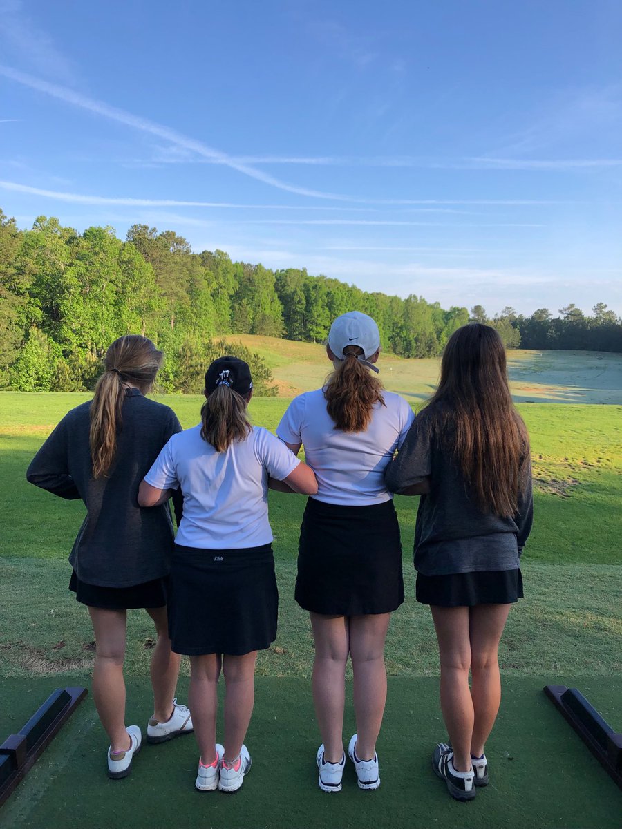 SequoyahGGolf's tweet photo. Lady Chiefs ready  to get after it at Area Tournament. Let’s Go Chiefs.. #OneGoal https://t.co/fKWAimBZIH
