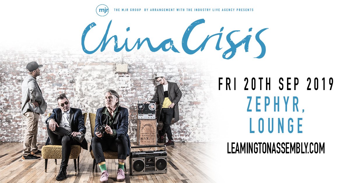 80's pop-electro band China Crisis are heading to Zephyr Lounge on September 20th for a party! 
 
Put on your dancing shoes and grab a ticket Friday at 9am here👉bit.ly/ChinaCrisisZep…