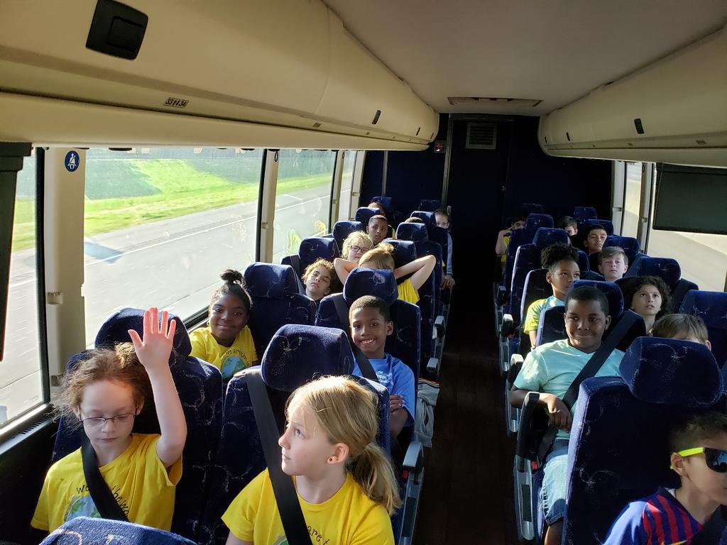 MsKShearin's tweet photo. Watching a movie on the way to Greensboro! #ThisIs3rdGrade @CombsCatchUp https://t.co/Dj2NPMMY6r