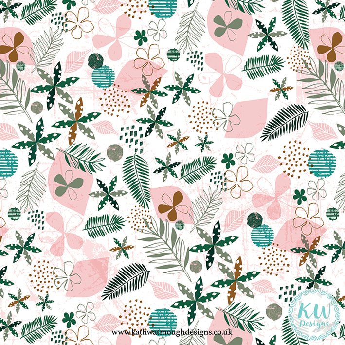 KathWDesigns's tweet photo. Here's a pattern from my Freedom and Adventure collection.

#makeitindesign #floral #foliage #surfacepatternlover #surfacepatterndesign #surfacepatterncommunity #halfdroprepeat #patterndesigner #repeatpattern #freelancedesigner #printandpattern #flowers #kathwatmoughdesigns https://t.co/rvo7vIjVmK