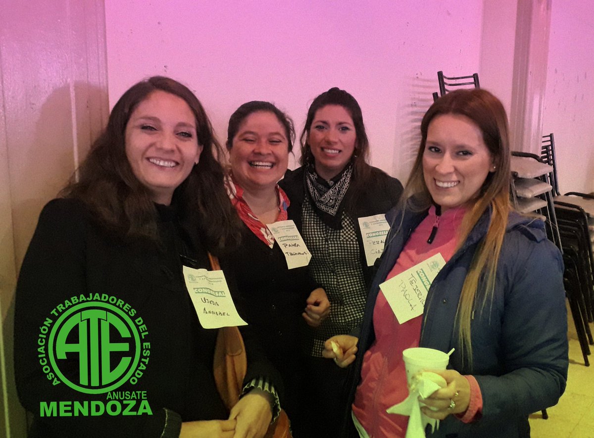 ate_mendoza's tweet photo. | #Ahora | 📣⚠️
Nuestras compañeras #MujeresDeATE en el Congreso Ordinario y Extraordinario 2019 en una Jornada de Lucha con #ParoNacional
EMERGENCIA en VIOLENCIA de Genero y Femicidios. En contra del ajuste y la criminalización de la protesta.
#AteEnLucha 🤚💪 https://t.co/DHY7RoQDzv