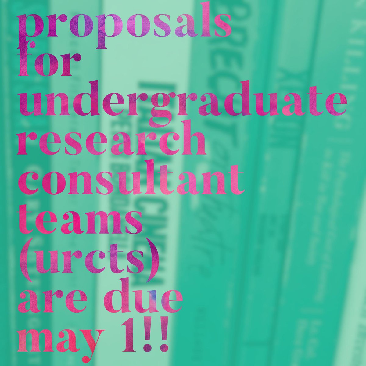 unc_our's tweet photo. URCT applications are due May 1!!! Find out all you need to know at https://t.co/0R0fd7H5qr https://t.co/9fSZWmG5Ov