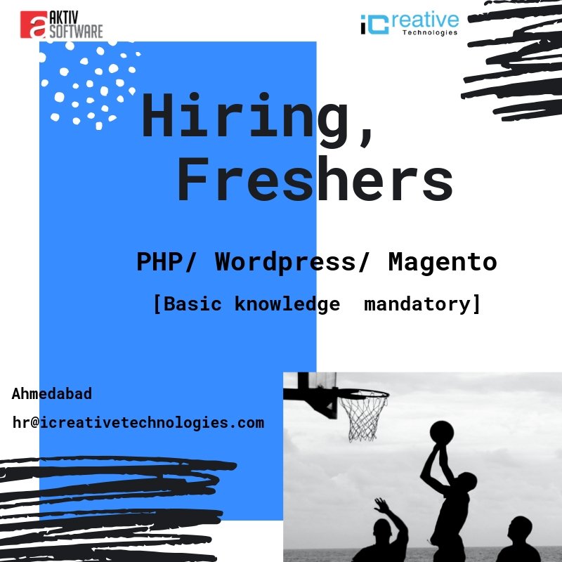 icreativeinc's tweet image. #PHP #PHPFRESHER #Magento #Wordpress #Wordpressdeveloper #Magentodeveloper