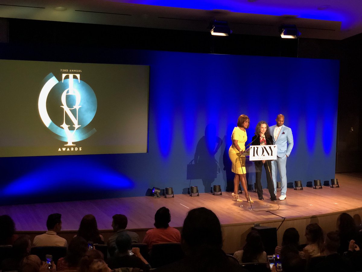 11 is our lucky number. 11 years in a row that CMU alumni have earned @TheTonyAwards nominations. 11 this morning spread among 5 grads. Jamie deRoy, Ann Roth, Peter Hylenski, Peggy Eisenhauer and Jules Fisher #cmutonys #TonyAwards