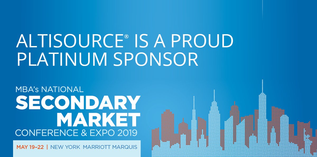 Altisource's tweet image. Altisource&apos;s Origination Solutions is excited to be a Platinum Sponsor at the upcoming MBA Secondary Conference &amp;amp; Expo in New York, NY. #MBASecondary19