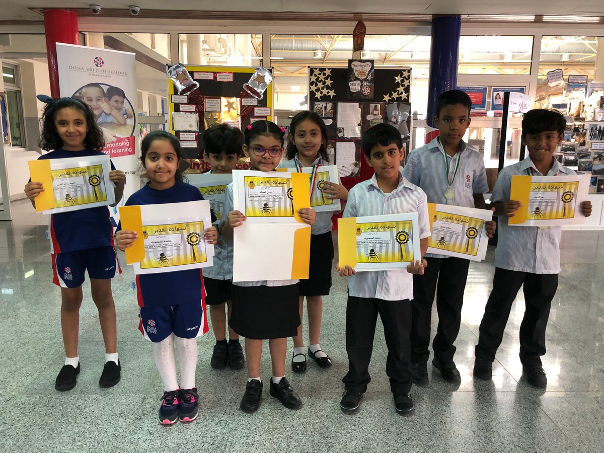 DBSWakra's tweet photo. Massive congrats to @DBSWakra fantastic #winners from the #Arabic #SpellingBee competition!! Well done!! ππππ
#dbs #dohabritishschool #spelling #competition #AlWakra #DBSstudents #primary https://t.co/1nQ92enJta