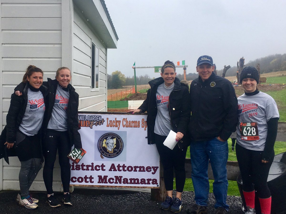 DAOneidaCounty's tweet photo. Some members of the office participated in the Daniel Barden Mudfest over the weekend. This run was in rememberance of Daniel Barden who was one of the first graders killed in Sandy Hook Elementary School in 2012.  #bardenmudfest19 @BardenMudfest https://t.co/EZnFiAo72U
