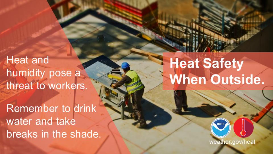 NWSBirmingham's tweet photo. Warm weather is becoming more commonplace as we make our way through Spring. With temps expected to rise to near 90F today, remember that it will take a couple of weeks for our bodies to acclimate to the warm weather. It's best practice to take breaks if working outside! #alwx https://t.co/oVxrB6kVa7