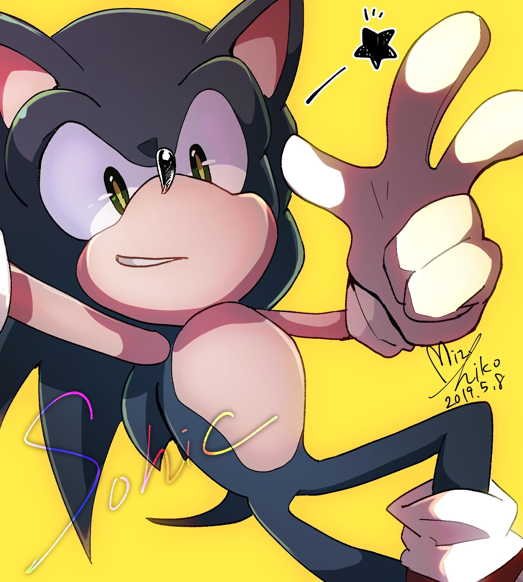 sonic the hedgehog and shadow the hedgehog (sonic) drawn by clarissa_arts